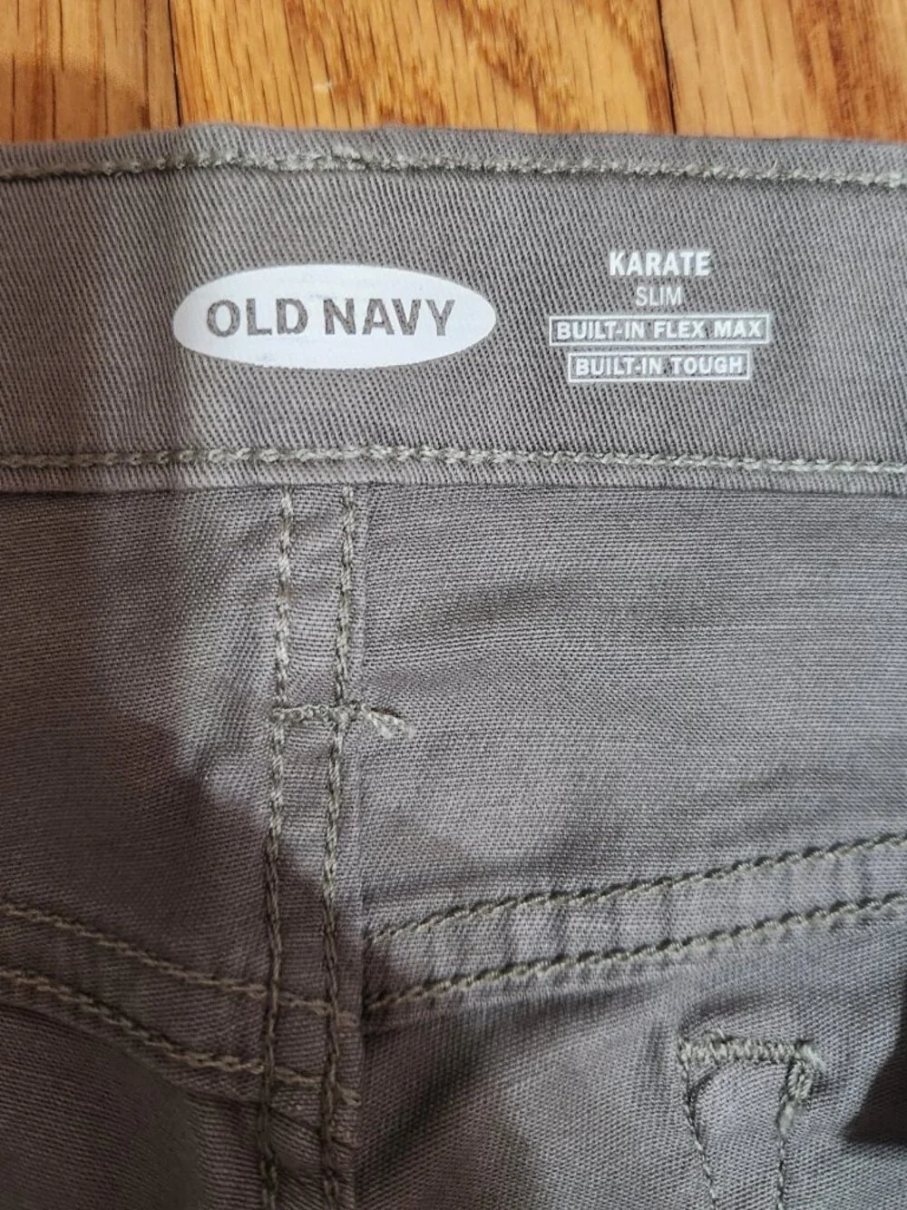 Old Navy Boy's Karate Built-In Flex Max Slim Denim Pants - Gray - Size 16